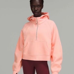 Lululemon Scuba Half Zip M/L Dew Pink
